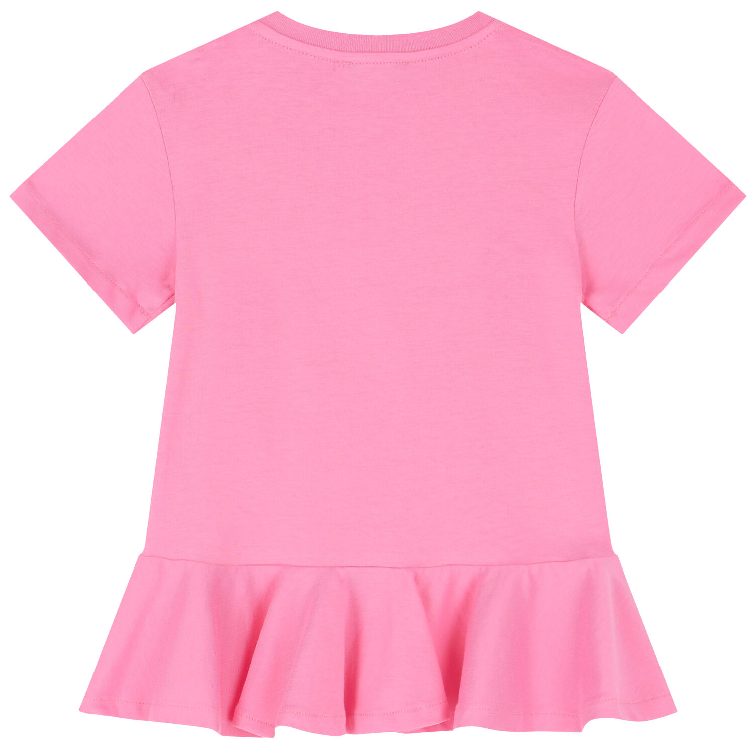 Younger Girls Pink Logo Dress, 1, hi-res