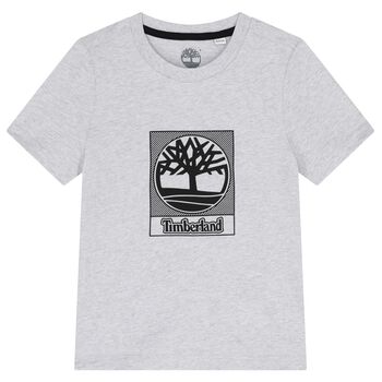 Boys Grey Logo T-Shirt