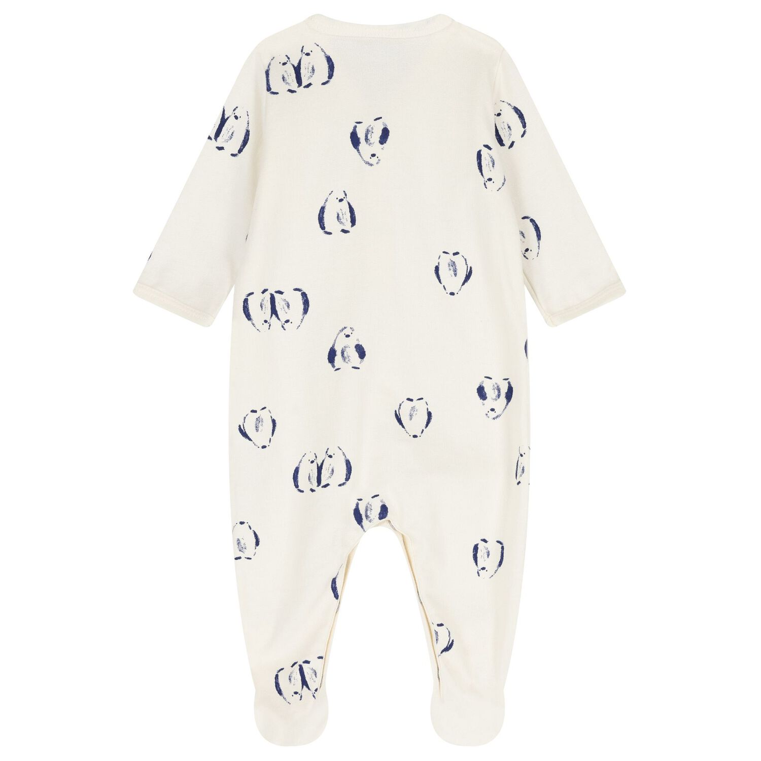 Ivory Penguin Babygrow, 1, hi-res