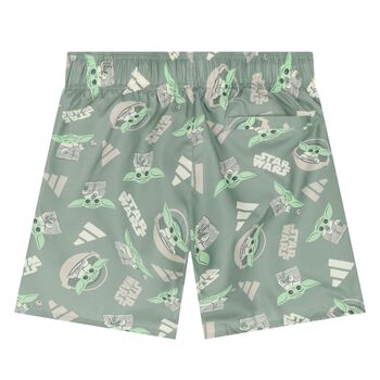 Boys Green Logo Star Wars Swim Shorts