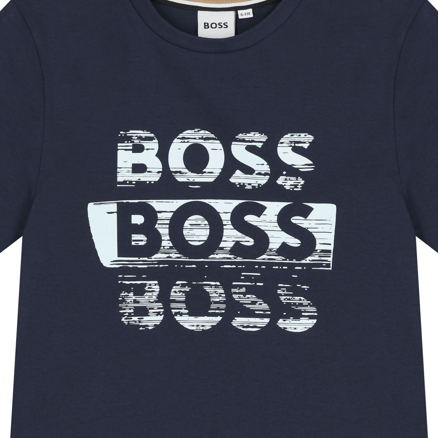 Boys Navy Blue Logo T-Shirt, 4, hi-res