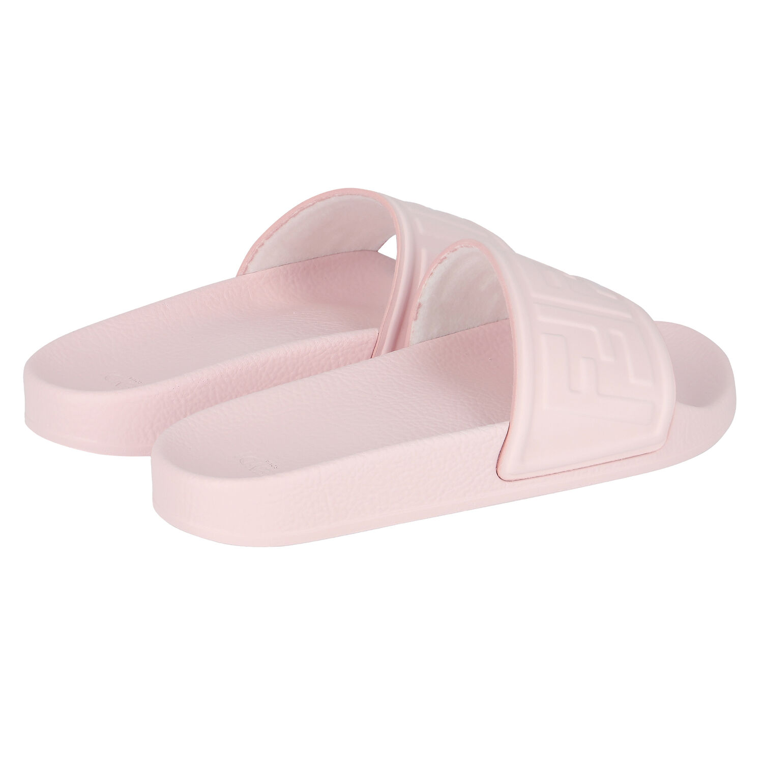 Girls Pink FF Logo Sliders, 1, hi-res