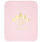 Baby Girls Pink & Gold Logo Blanket, 2, hi-res