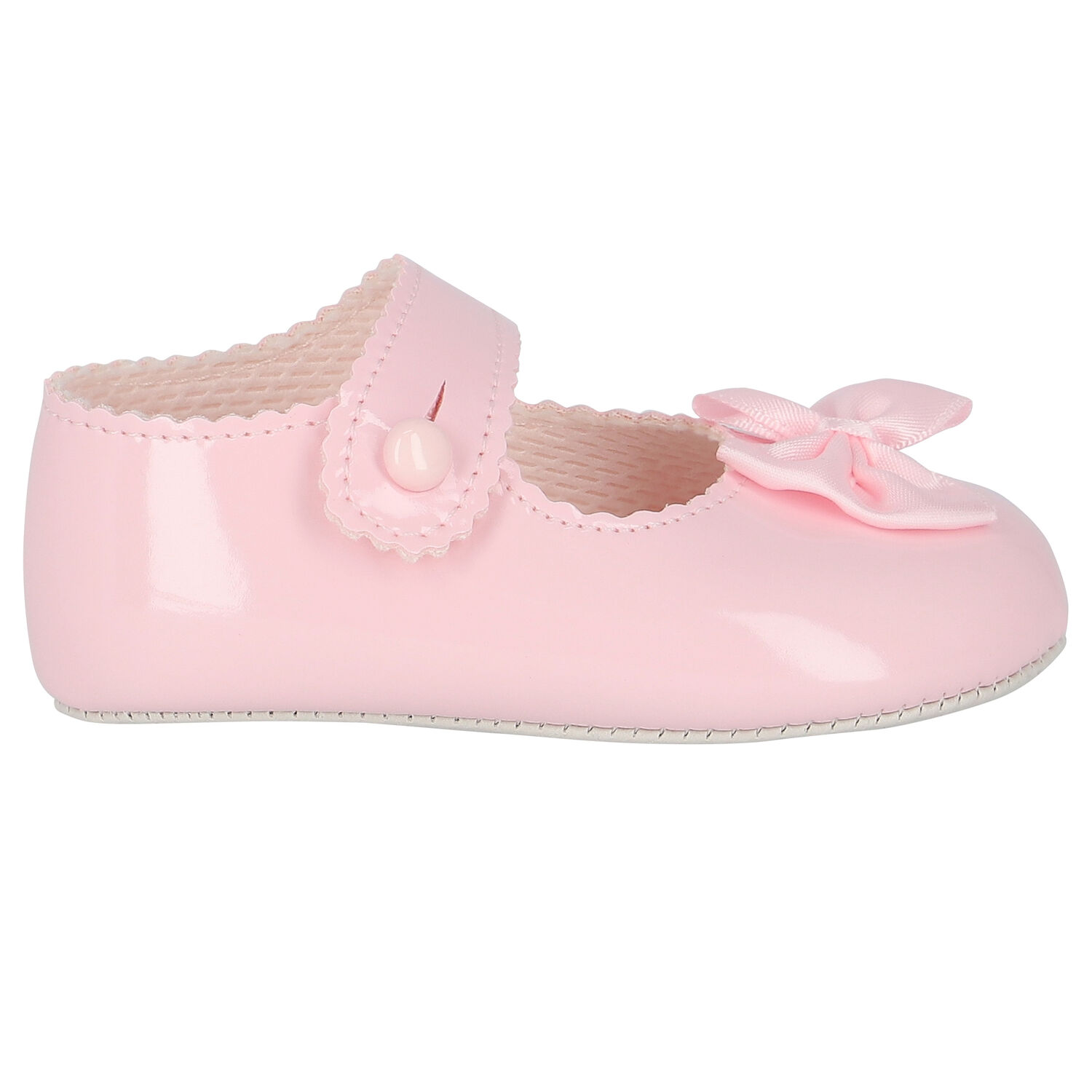 Baby Girls Pink Leather Pre Walker Shoes, 1, hi-res