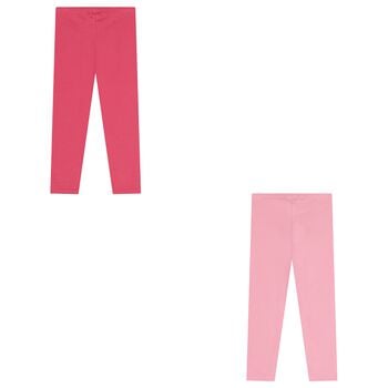 Girls Pink Leggings Set ( 2-Pack )