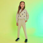 Girls Beige Logo Tracksuit, 2, hi-res