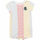 Baby Boys White Logo Romper, 1, hi-res