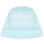 Baby Boys Blue Logo Hat, 1, hi-res