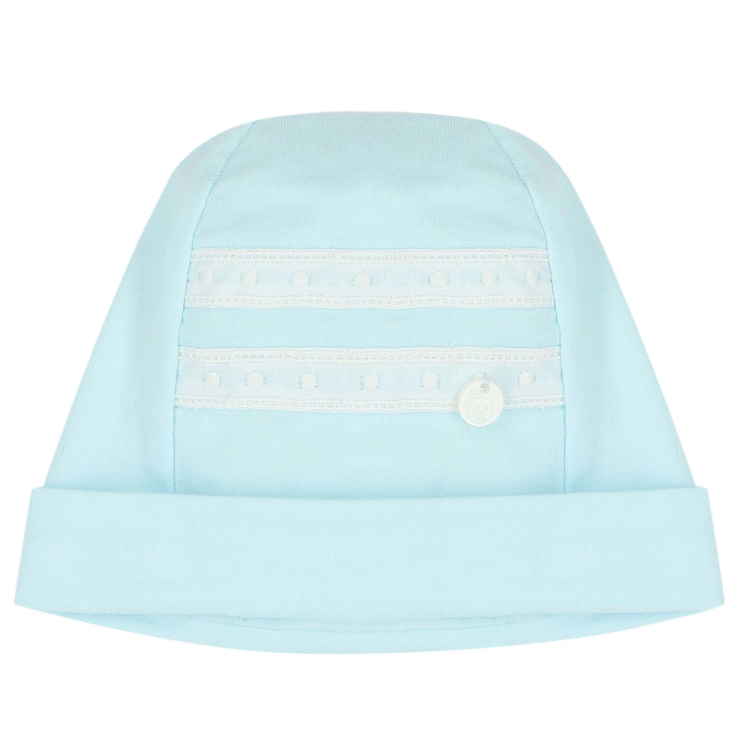 Baby Boys Blue Logo Hat, 1, hi-res