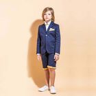 Boys Navy Blue Blazer, 1, hi-res