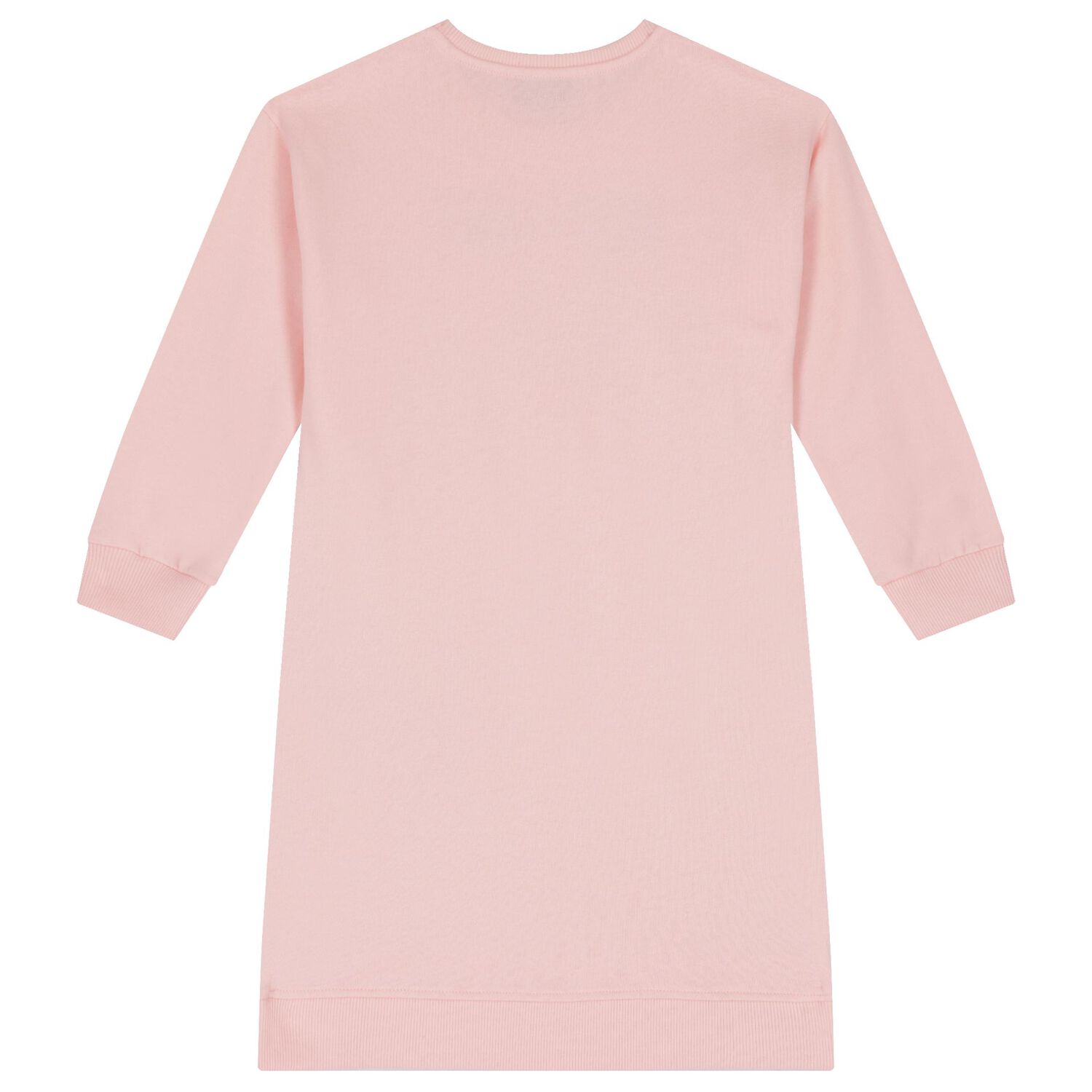 Girls Pink Teddy Bear Logo Dress, 3, hi-res image number null