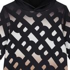 Boys White, Black & Beige Logo Hooded Top, 1, hi-res