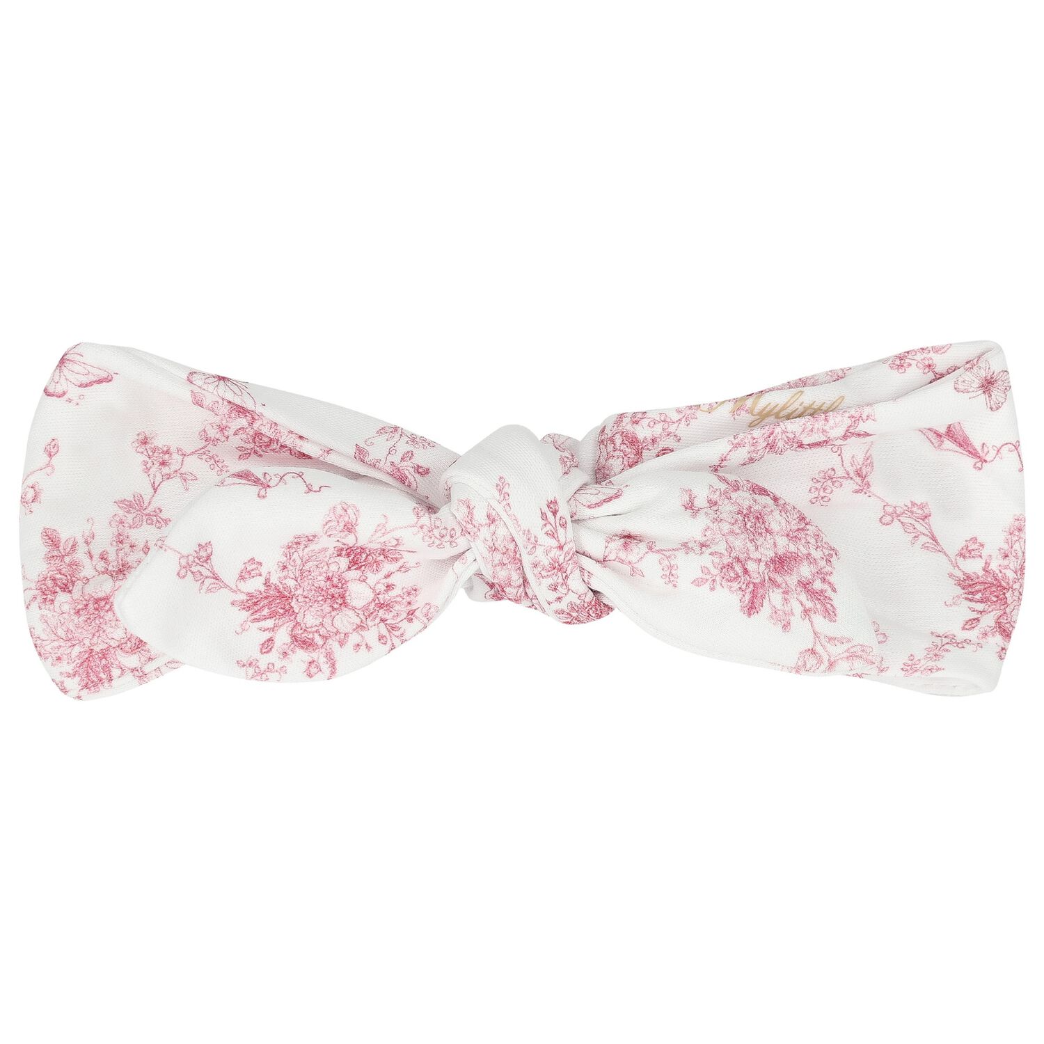 Baby Girls White & Pink Floral & Butterflies Headband, 1, hi-res