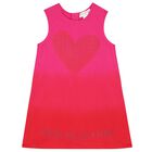 Girls Pink & Red Sequin Heart Dress, 1, hi-res