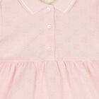 Baby Girls Pink GG Logo Dress, 1, hi-res