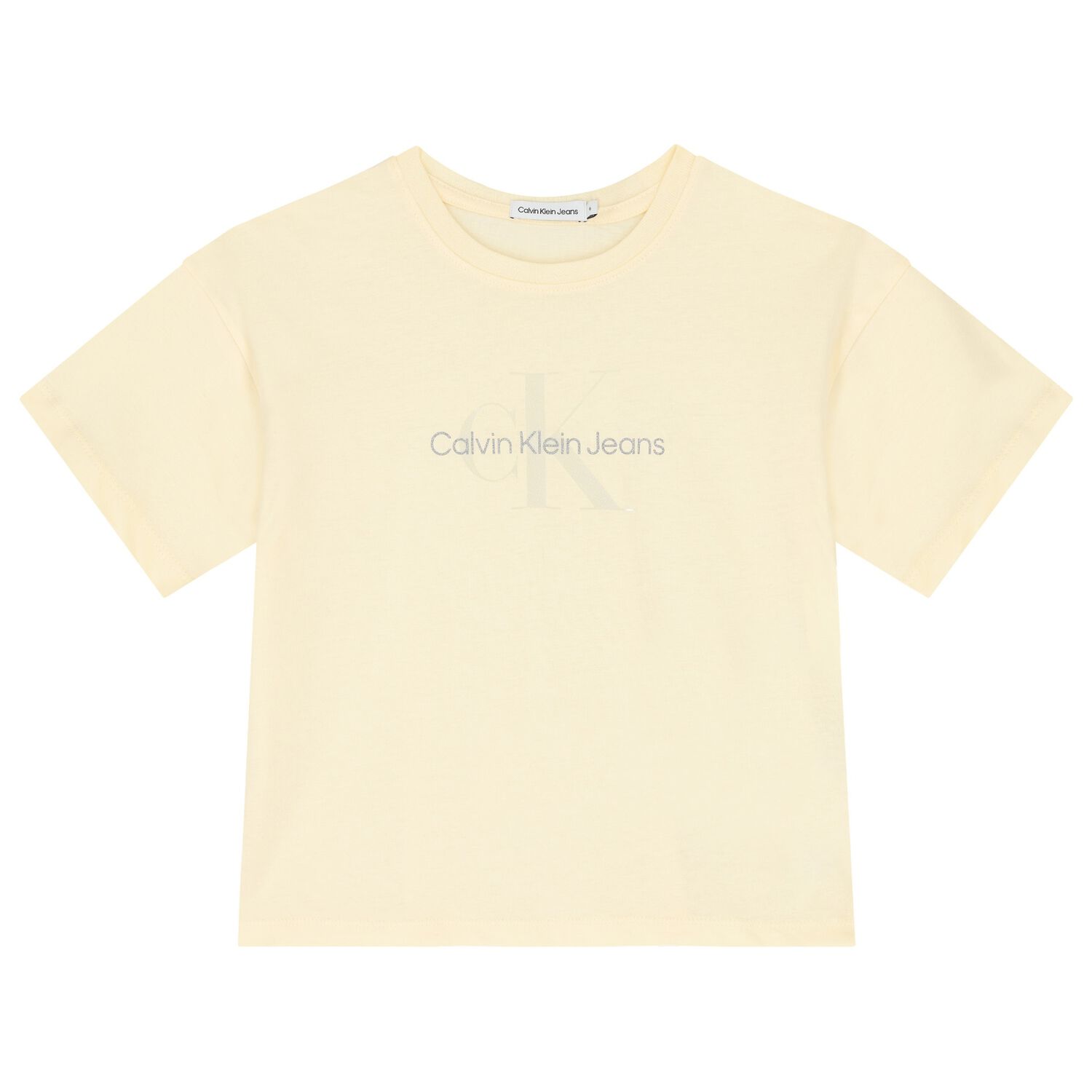 Girls Yellow Logo T-Shirt, 2, hi-res image number null