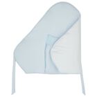 Baby Boys White & Blue Teddy & Train Nest, 1, hi-res