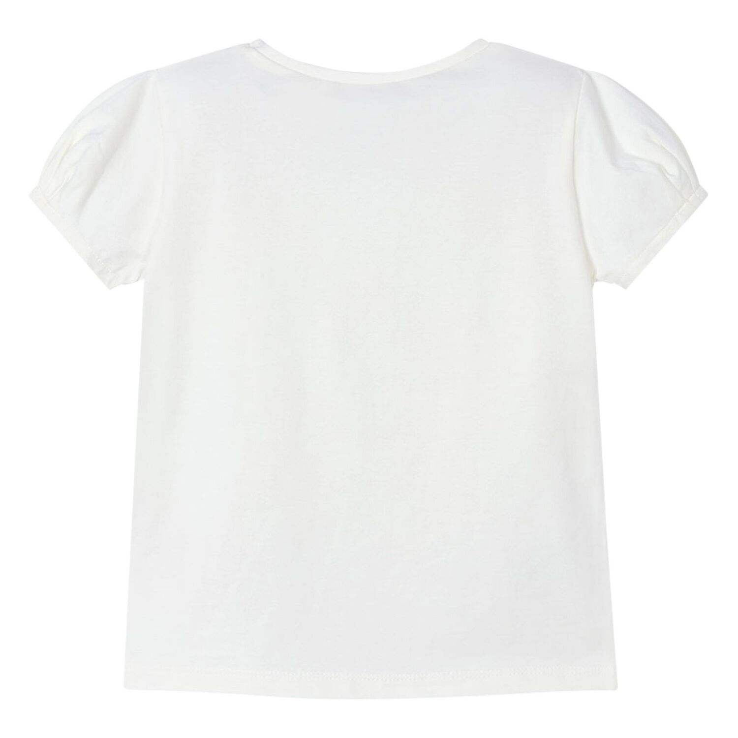 Girls Ivory Bow T-Shirt, 1, hi-res