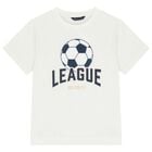 Boys White Soccer Ball T-Shirt, 1, hi-res