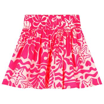 Girls Pink Sea Shell Skirt