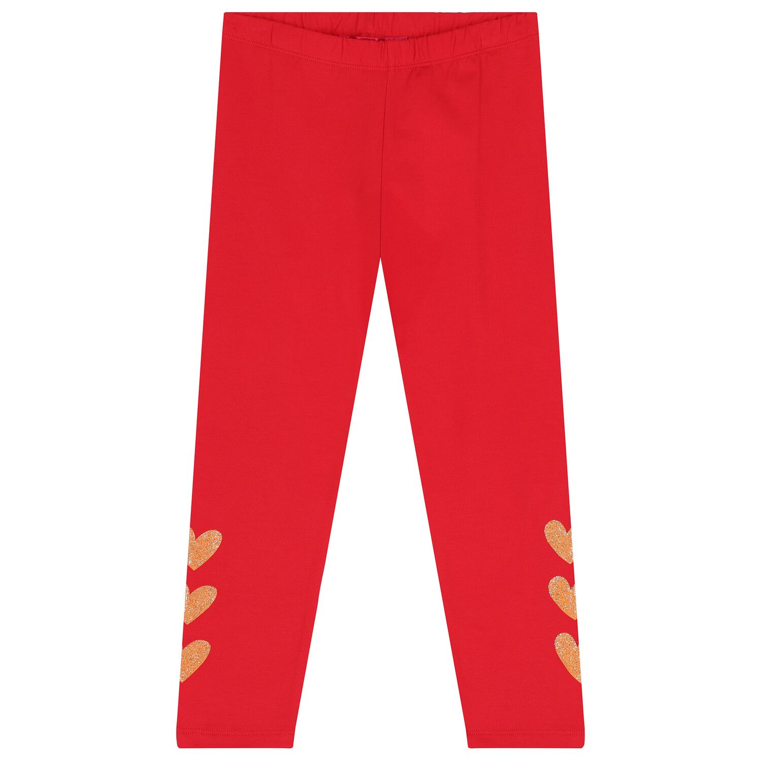Girls Red Heart Leggings, 2, hi-res