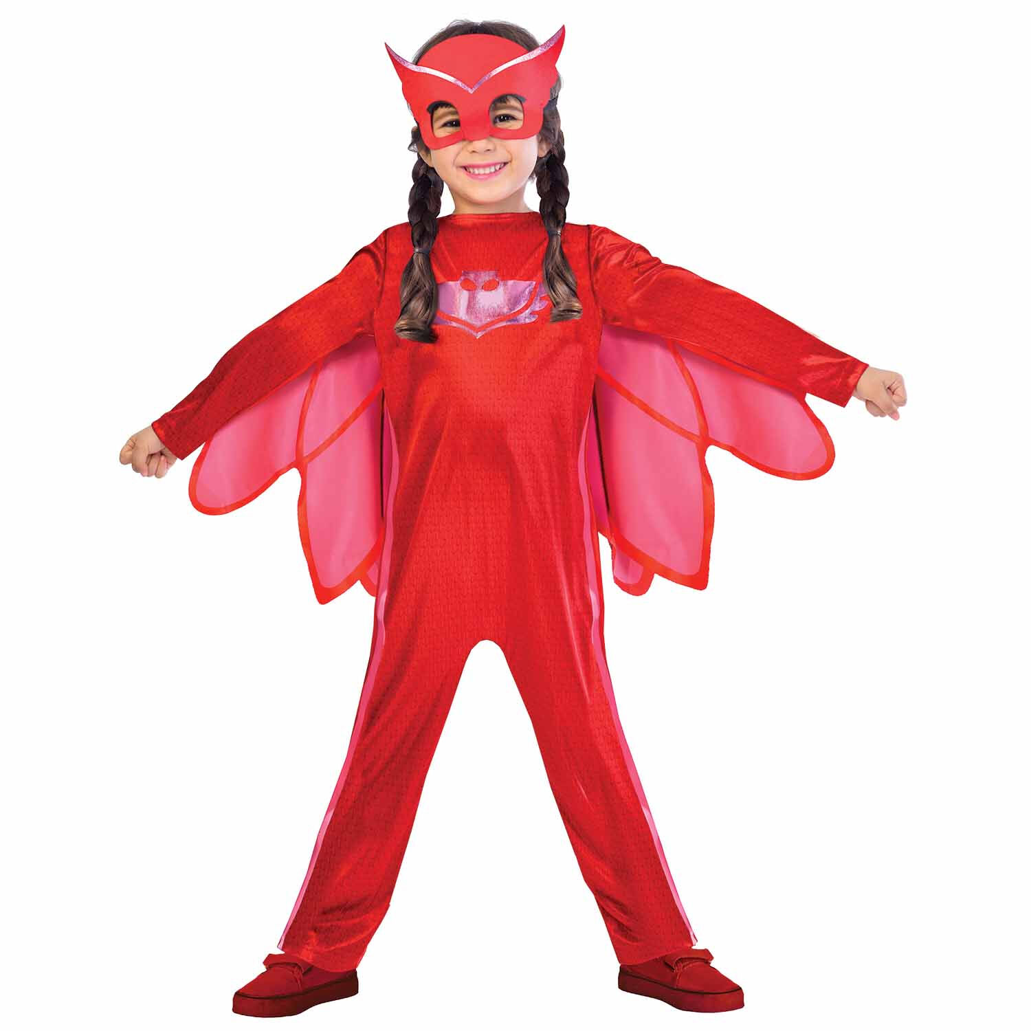 Girls Red Owlette PJ Masks Costume, 1, hi-res image number null