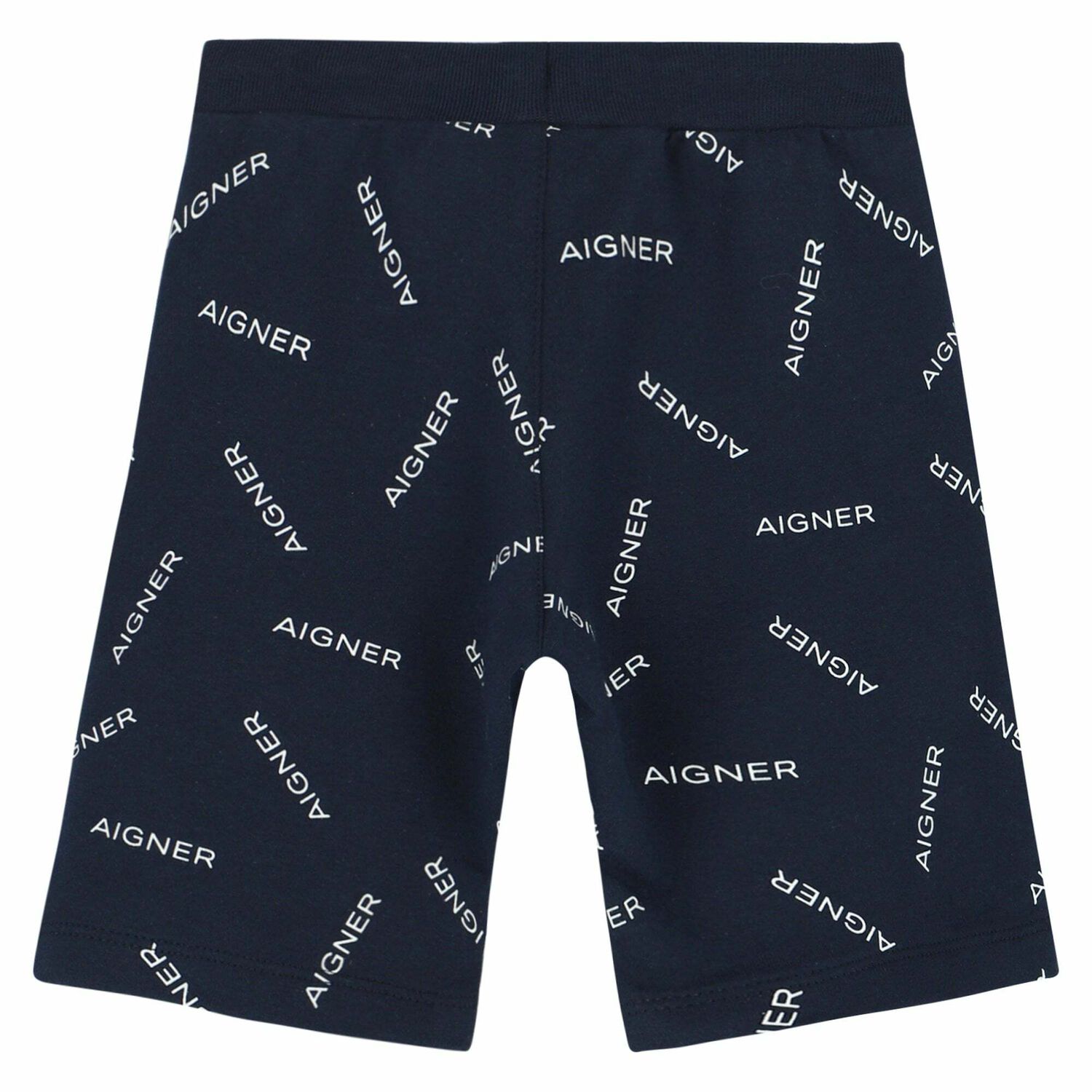 Younger Boys Navy Logo Shorts, 1, hi-res