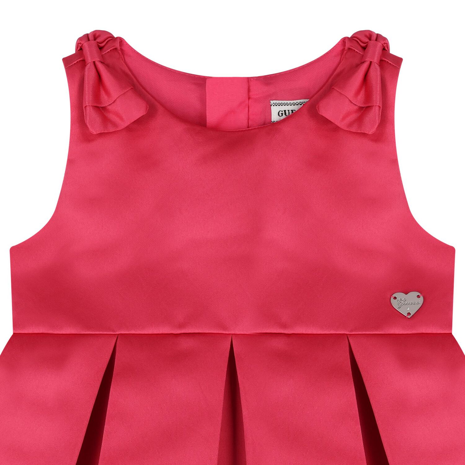 Younger Girls Pink Satin Dress Set, 2, hi-res image number null
