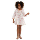 Girls White Boho Leopard Kurta Dress, 1, hi-res