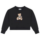 Black Teddy Bear Logo Sweatshirt, 1, hi-res