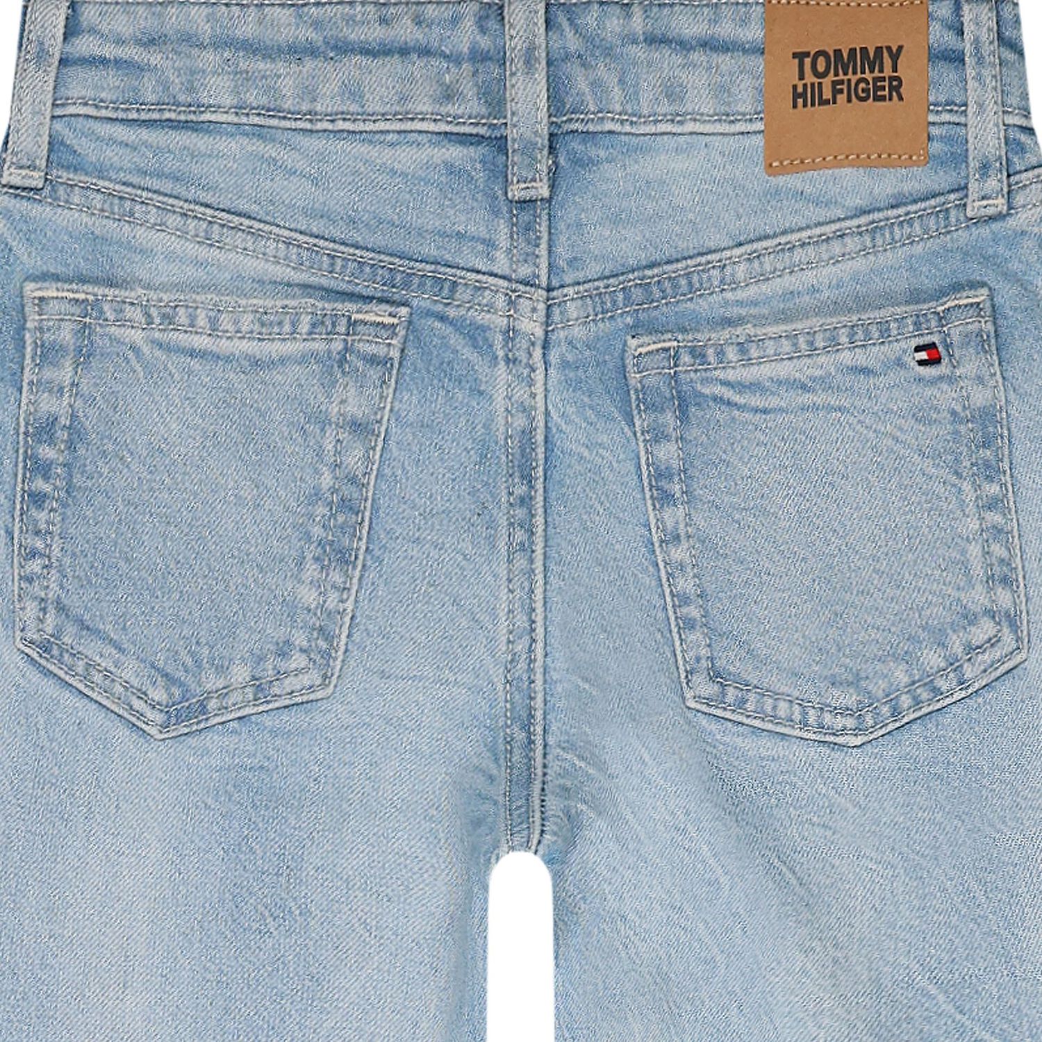 Girls Blue Flared Denim Jeans, 1, hi-res