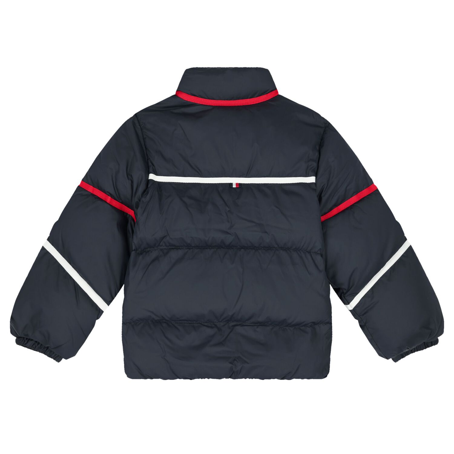Boys Navy Blue Logo Puffer Jacket, 1, hi-res image number null