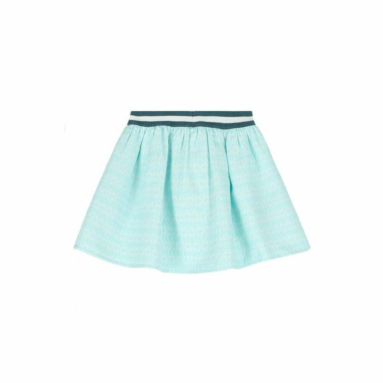 Girls Yellow & Blue Skirt Set, 1, hi-res