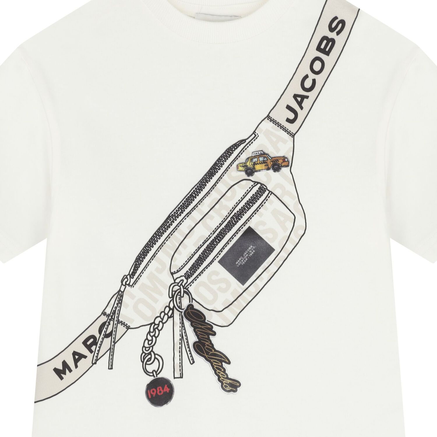 Boys White Bag T-Shirt, 2, hi-res