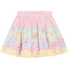 Girls Ivory & Pink Floral Skirt Set, 1, hi-res