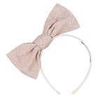 Girls Pink Bow Headband, 4, hi-res