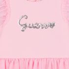 Baby Girls Pink Logo Tulle Dress Set, 1, hi-res