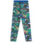Girls Blue Jungle Leggings, 1, hi-res