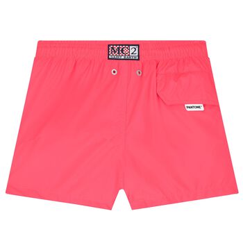 Girls Neon Pink Swim Shorts