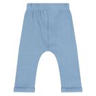 Baby Boys Beige, White & Blue 3 Piece Tracksuit, 1, hi-res