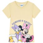 Girls Yellow Disney Minnie Mouse & Daisy Shorts Set, 1, hi-res