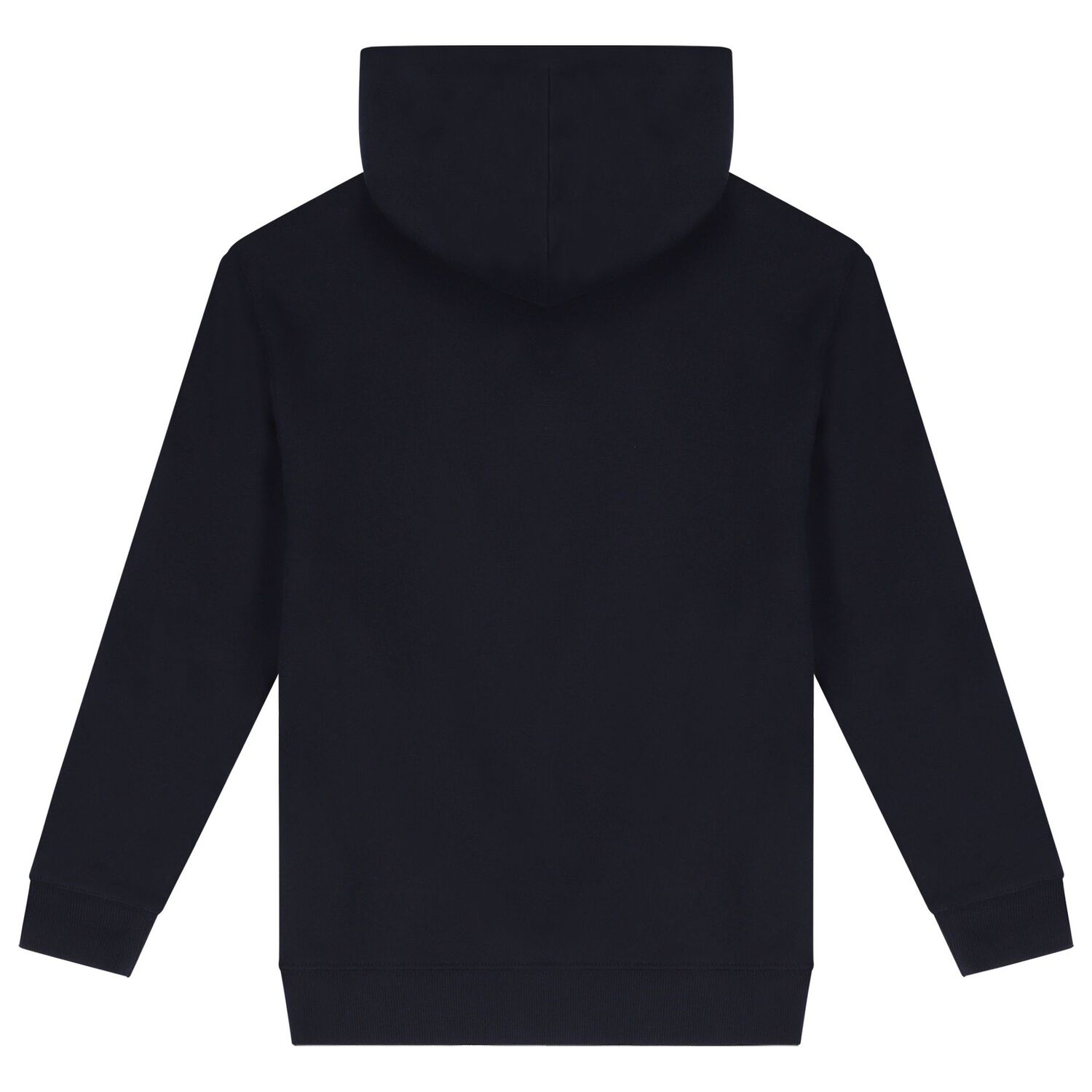 Boys Navy Blue Logo Hooded Top, 1, hi-res