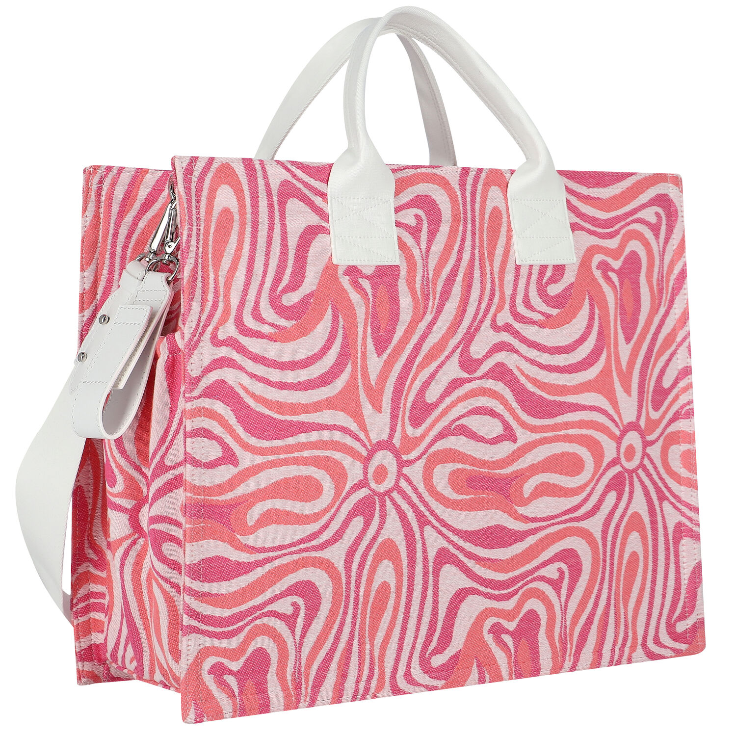 Pink Marmo Baby Changing Bag, 1, hi-res