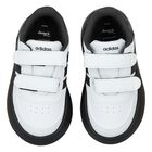 White & Black Logo Lion King Trainers, 1, hi-res