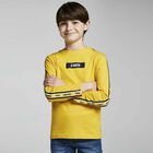 Boys Yellow Long Sleeve Top, 1, hi-res