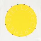 Girls Ivory & Yellow Jewelled T-Shirt, 1, hi-res