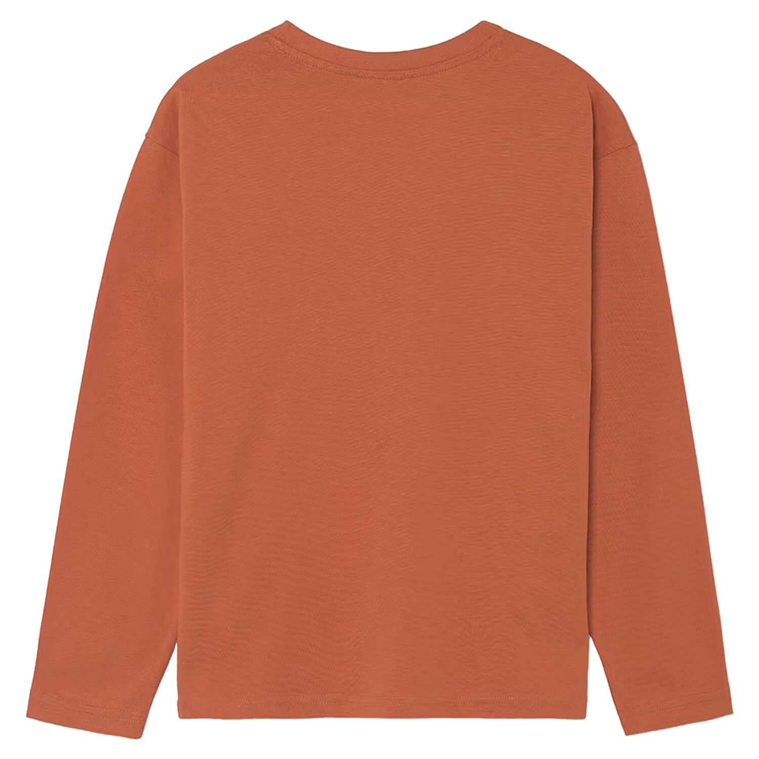 Boys Orange Basketball Long Sleeve Top, 2, hi-res