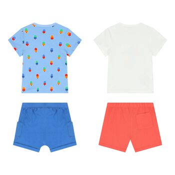Baby Boys Multi-Colored Shorts Set ( 2 Pack )