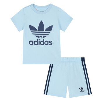 Younger Blue Logo Shorts Set