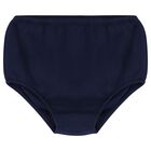 Baby Girls Navy Blue Polo Bear Dress Set, 1, hi-res